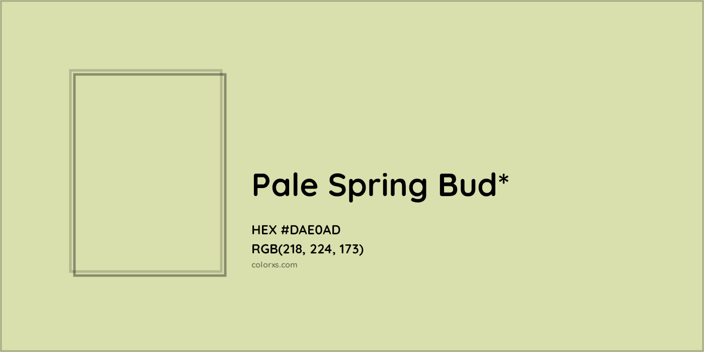 HEX #DAE0AD Color Name, Color Code, Palettes, Similar Paints, Images