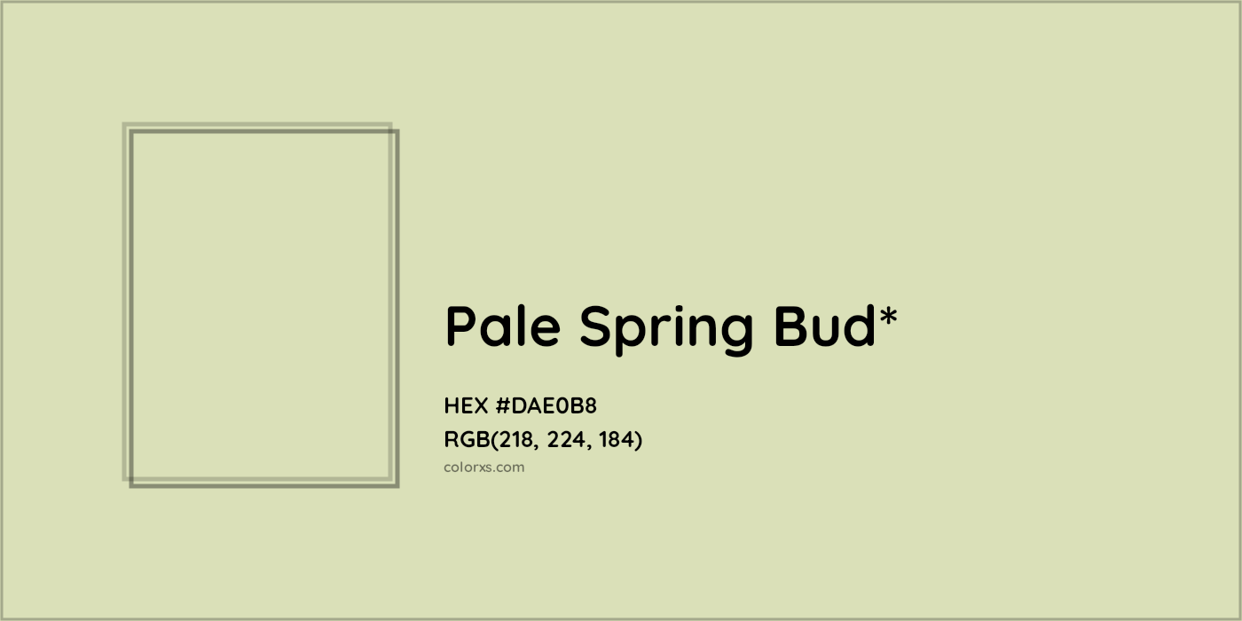 HEX #DAE0B8 Color Name, Color Code, Palettes, Similar Paints, Images