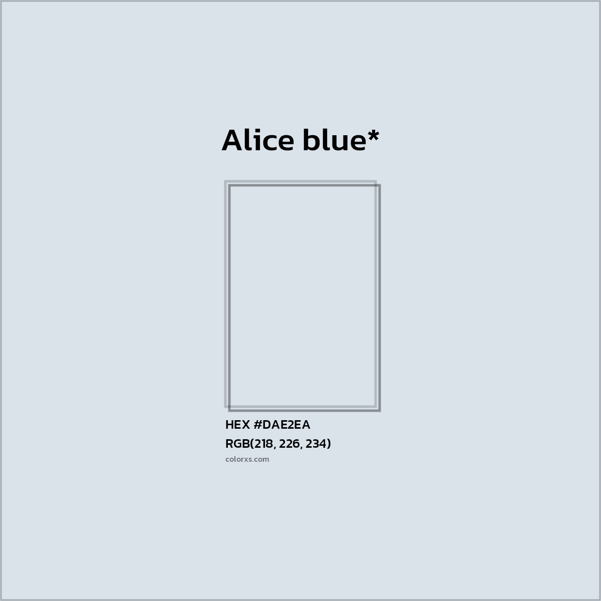 HEX #DAE2EA Color Name, Color Code, Palettes, Similar Paints, Images