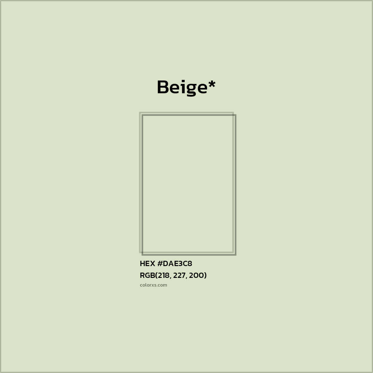 HEX #DAE3C8 Color Name, Color Code, Palettes, Similar Paints, Images