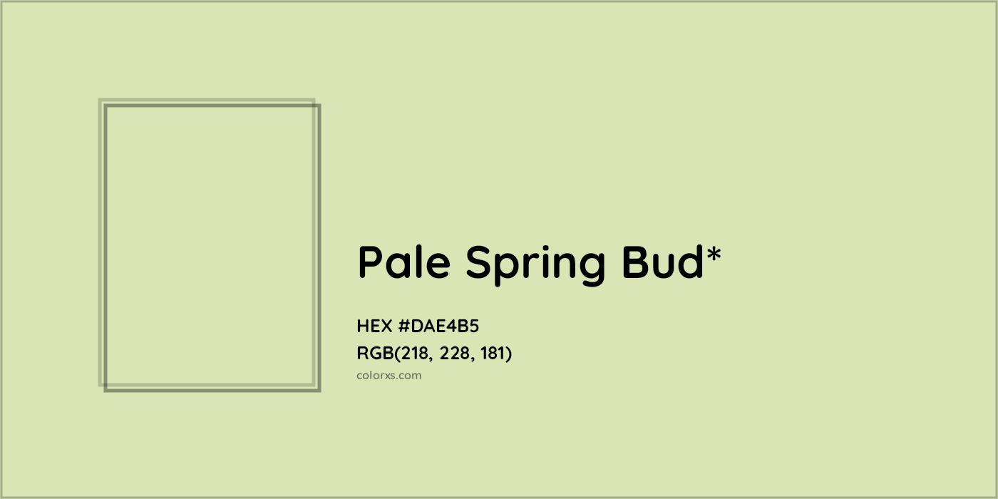 HEX #DAE4B5 Color Name, Color Code, Palettes, Similar Paints, Images