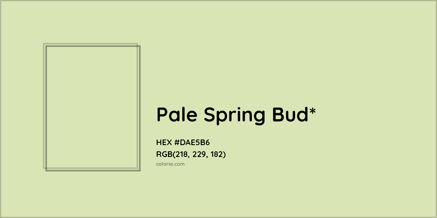 HEX #DAE5B6 Color Name, Color Code, Palettes, Similar Paints, Images