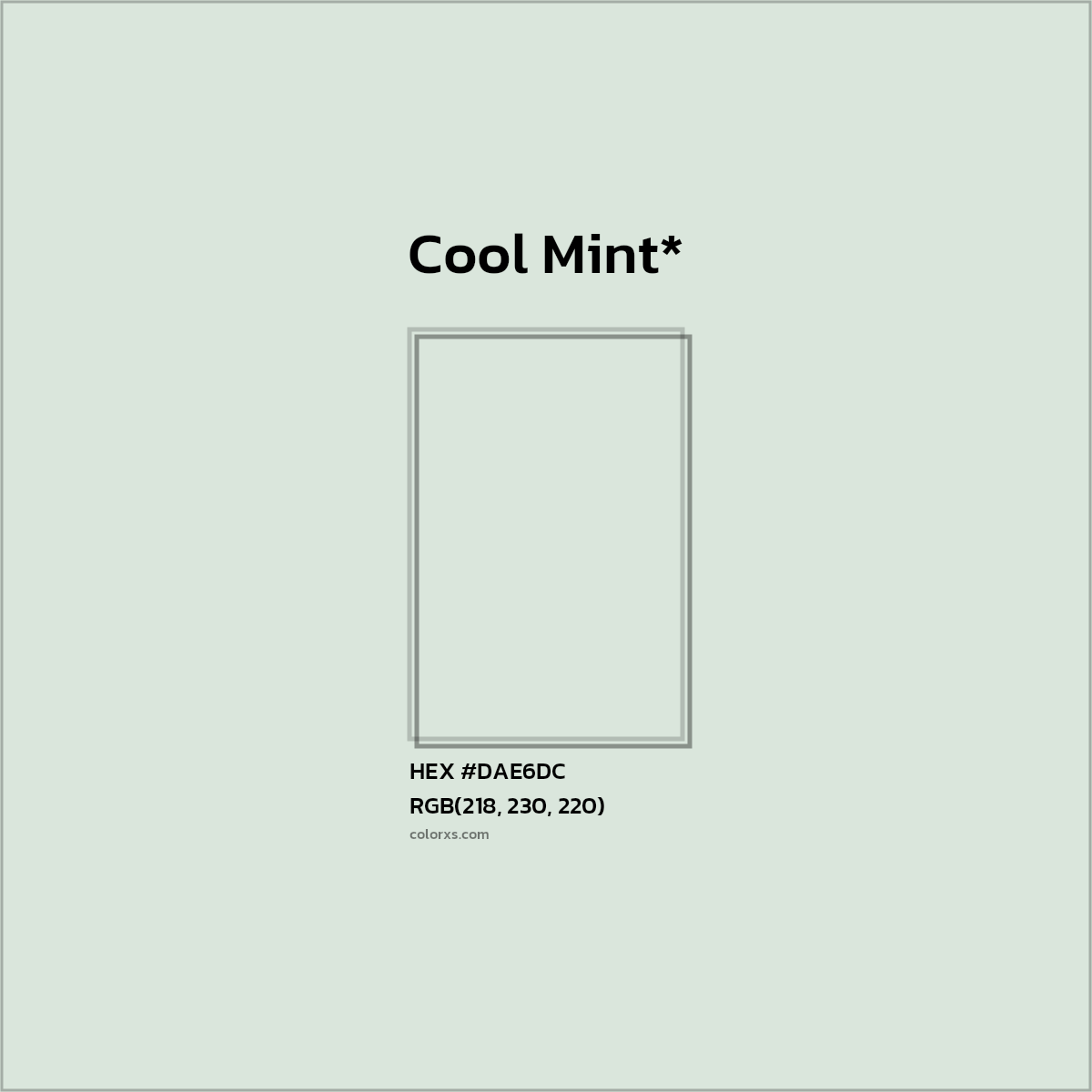 HEX #DAE6DC Color Name, Color Code, Palettes, Similar Paints, Images