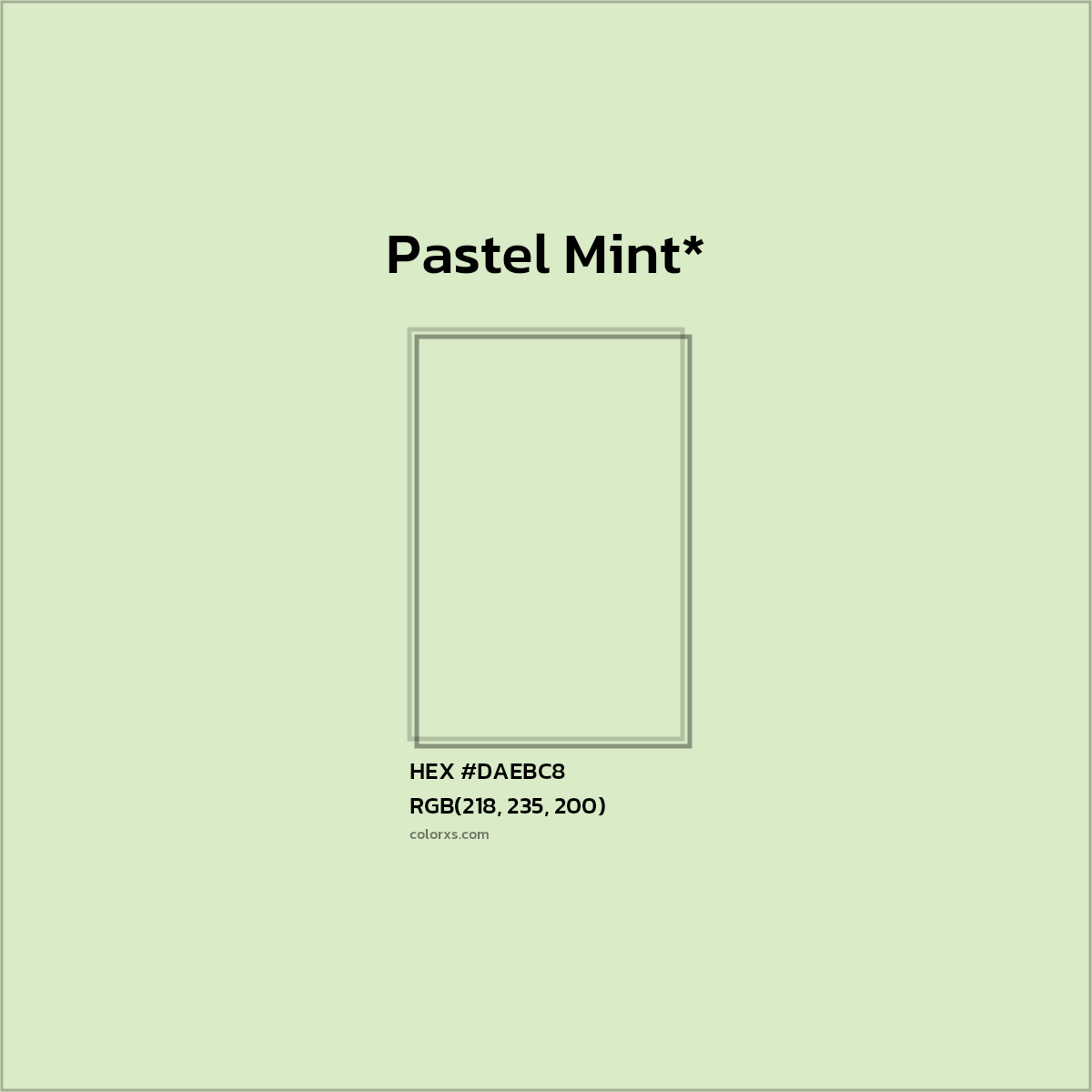 HEX #DAEBC8 Color Name, Color Code, Palettes, Similar Paints, Images