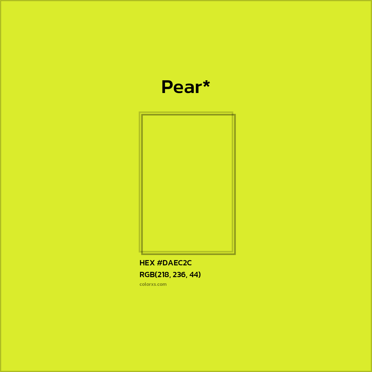 HEX #DAEC2C Color Name, Color Code, Palettes, Similar Paints, Images