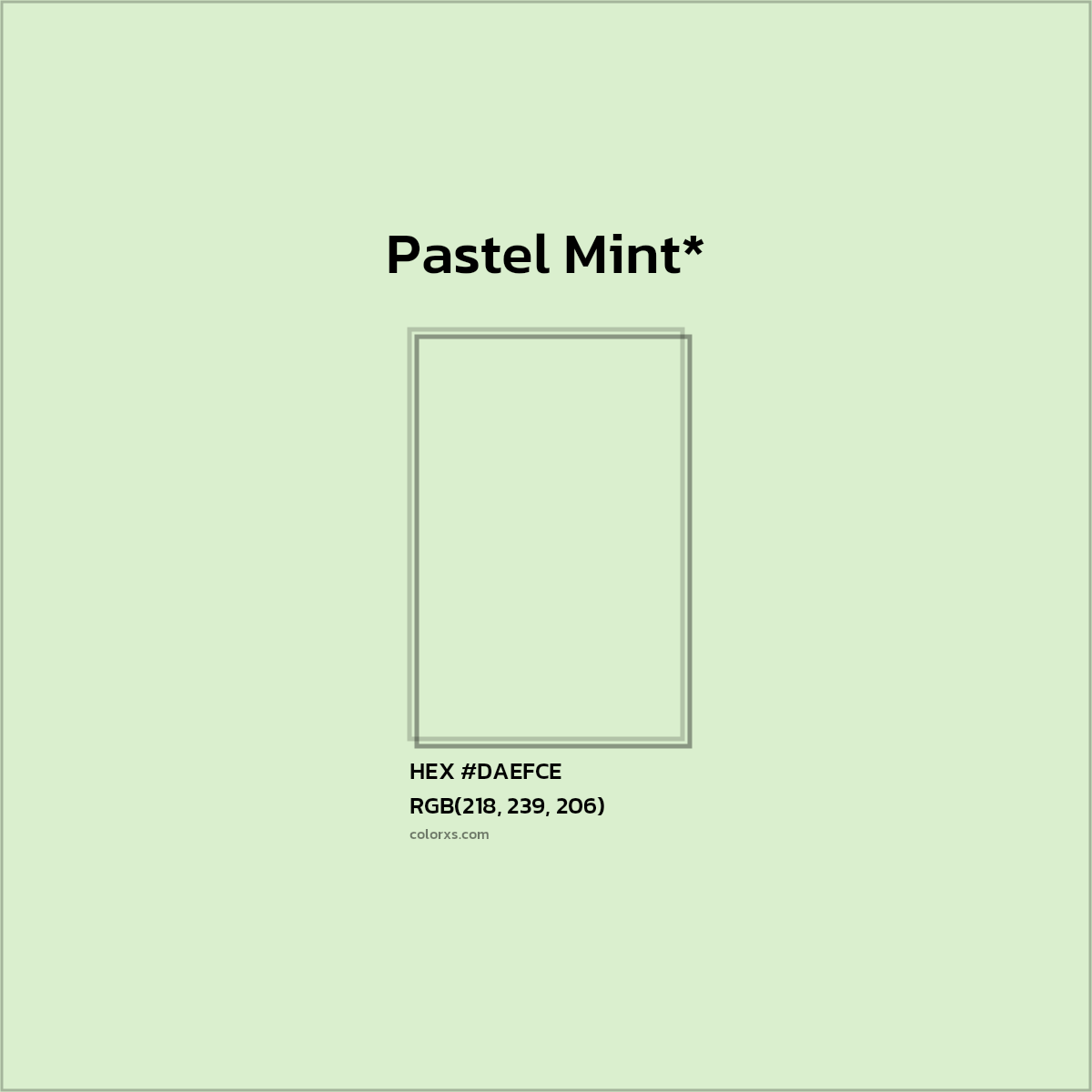 HEX #DAEFCE Color Name, Color Code, Palettes, Similar Paints, Images