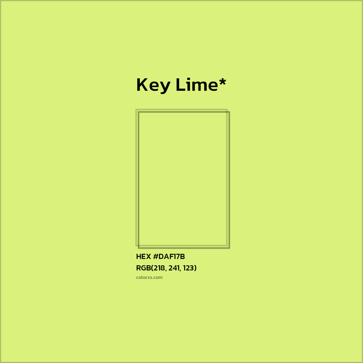 HEX #DAF17B Color Name, Color Code, Palettes, Similar Paints, Images