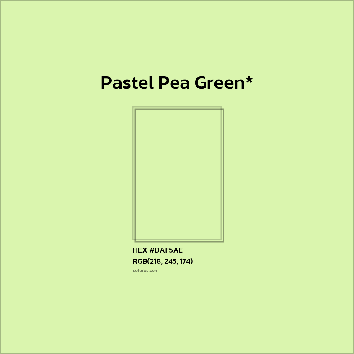 HEX #DAF5AE Color Name, Color Code, Palettes, Similar Paints, Images