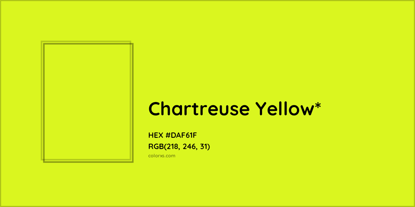 HEX #DAF61F Color Name, Color Code, Palettes, Similar Paints, Images