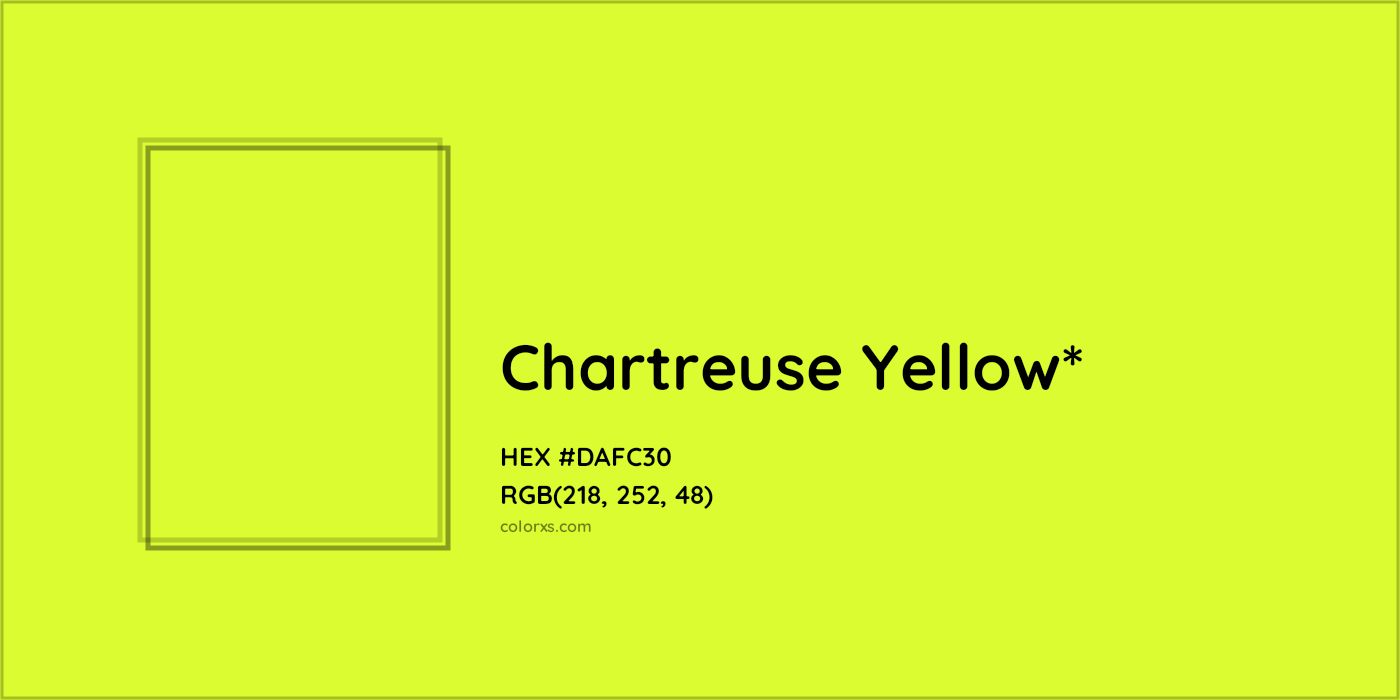 HEX #DAFC30 Color Name, Color Code, Palettes, Similar Paints, Images