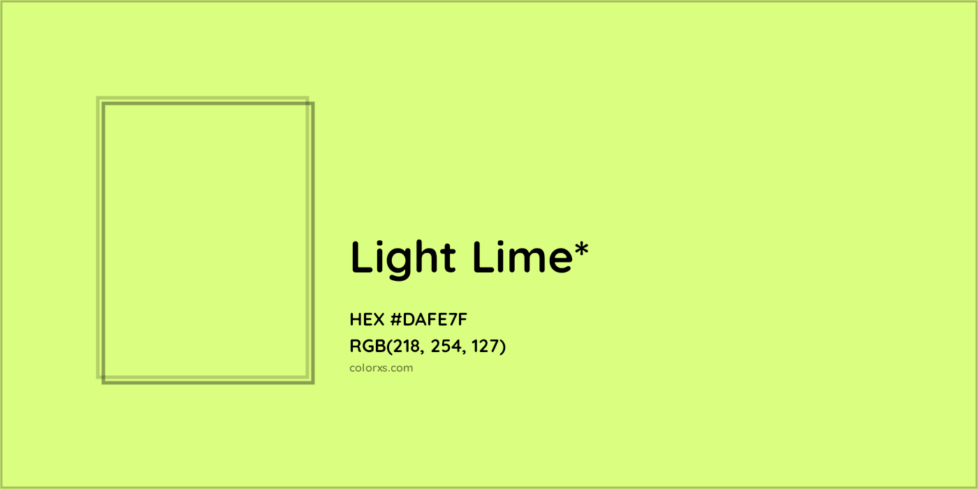 HEX #DAFE7F Color Name, Color Code, Palettes, Similar Paints, Images