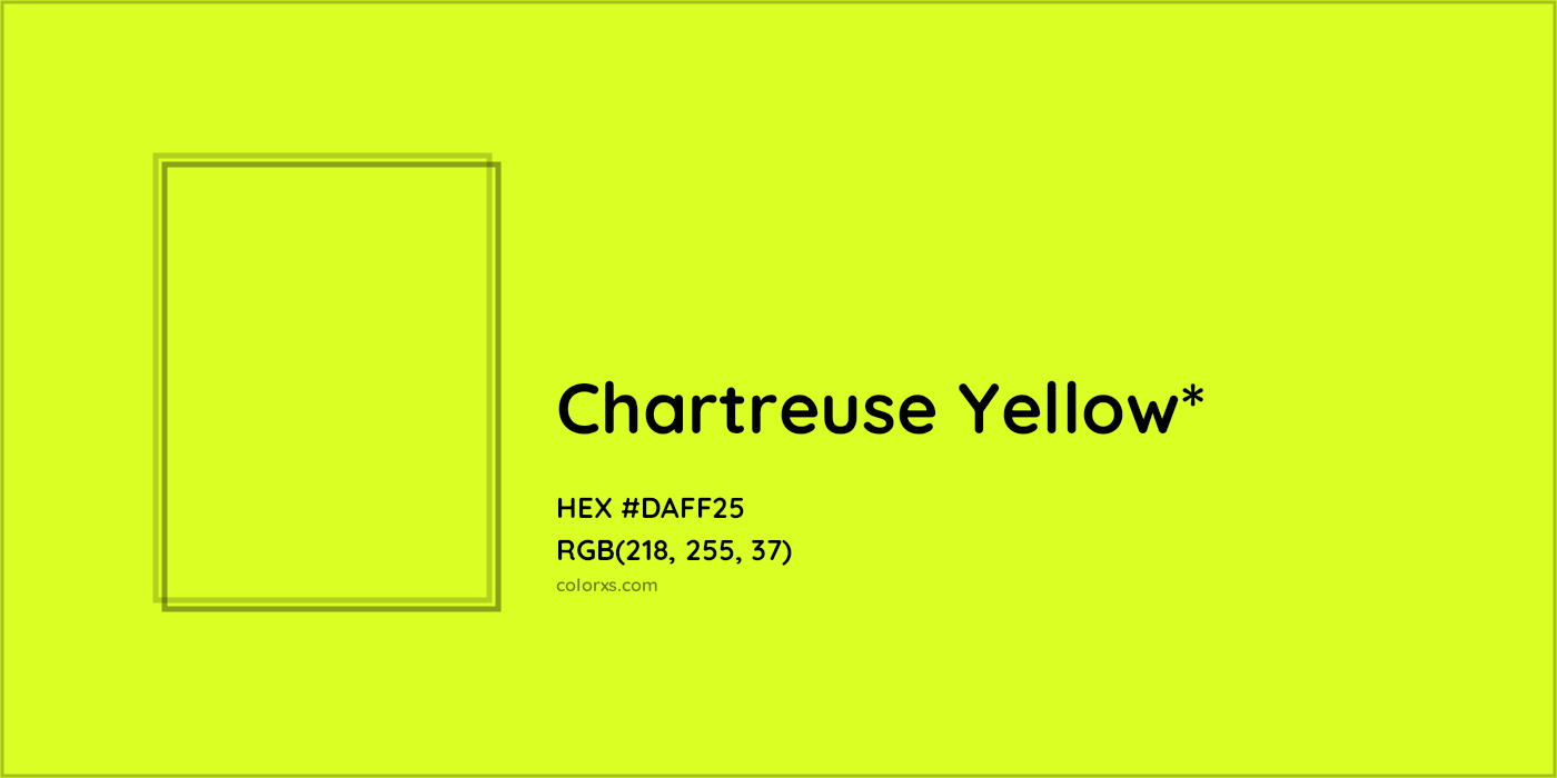 HEX #DAFF25 Color Name, Color Code, Palettes, Similar Paints, Images