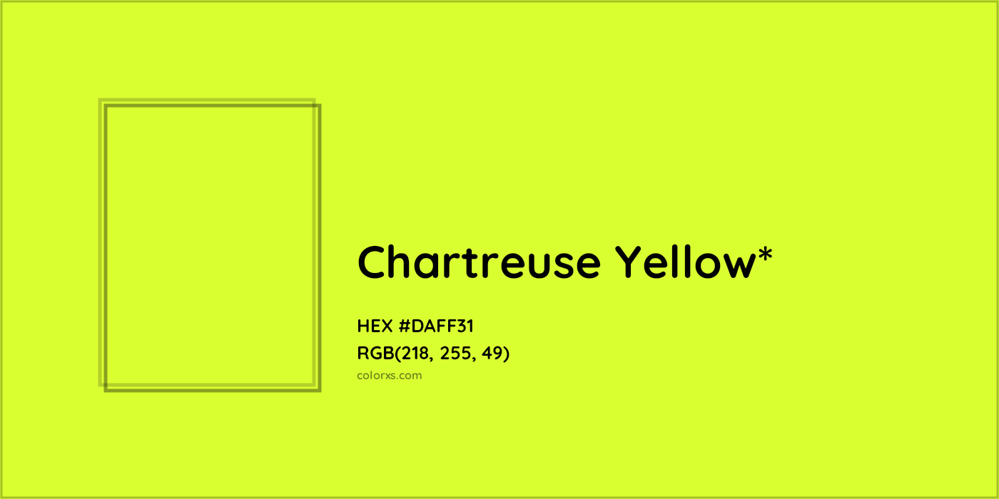HEX #DAFF31 Color Name, Color Code, Palettes, Similar Paints, Images