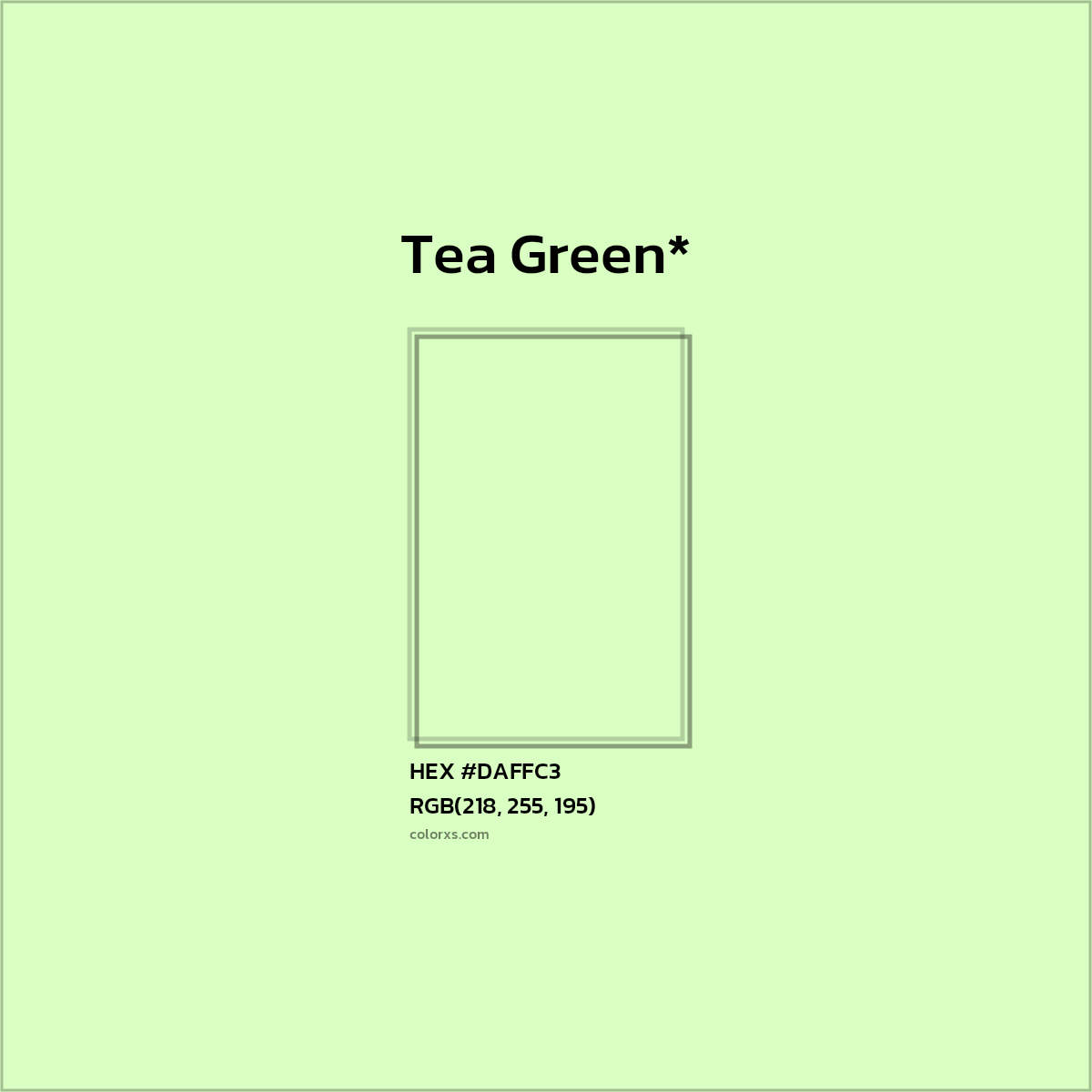 HEX #DAFFC3 Color Name, Color Code, Palettes, Similar Paints, Images