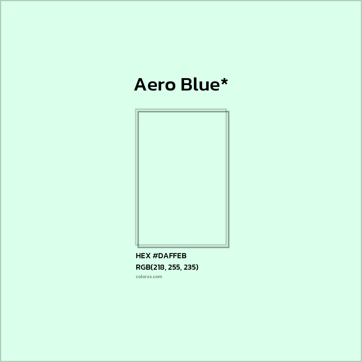 HEX #DAFFEB Color Name, Color Code, Palettes, Similar Paints, Images