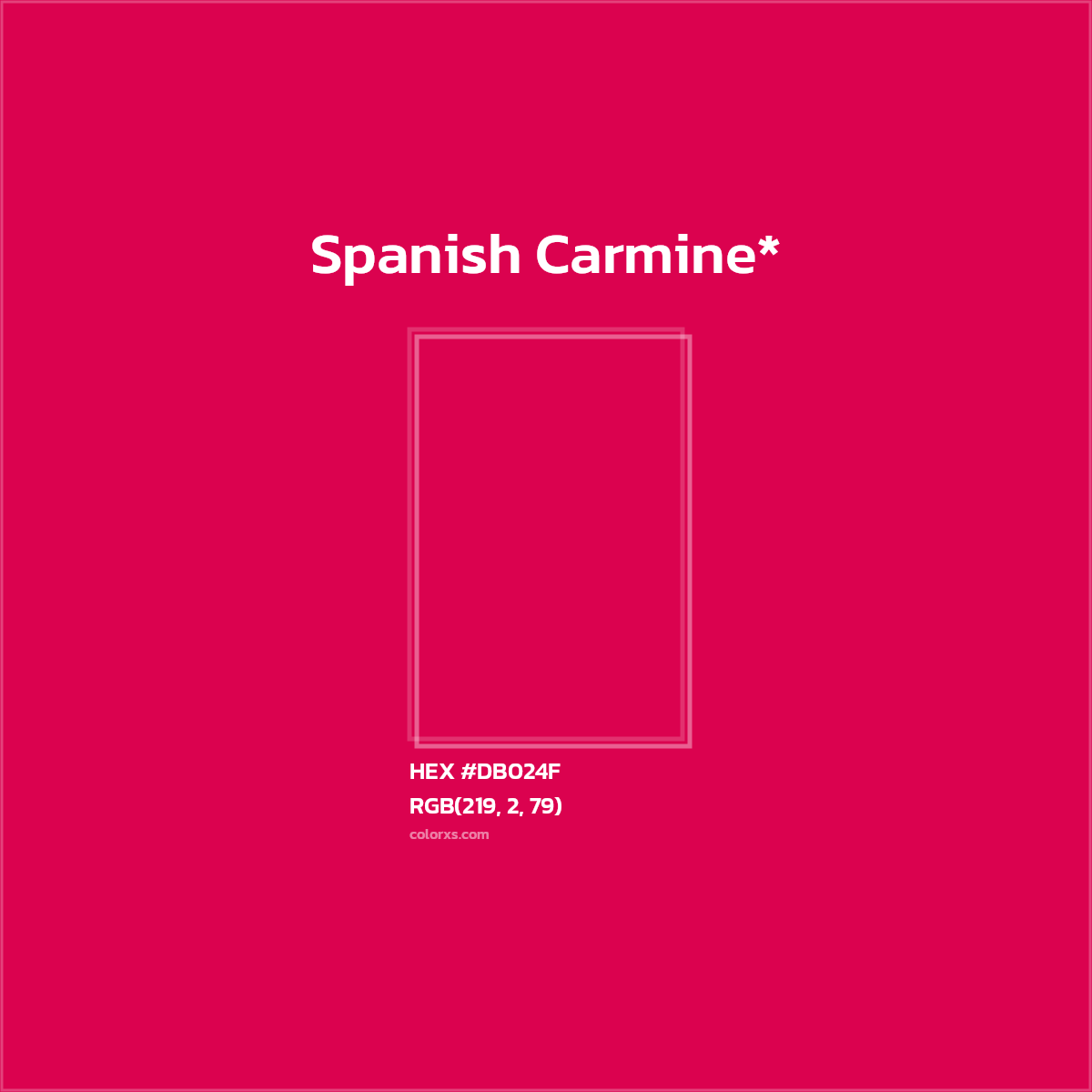 HEX #DB024F Color Name, Color Code, Palettes, Similar Paints, Images