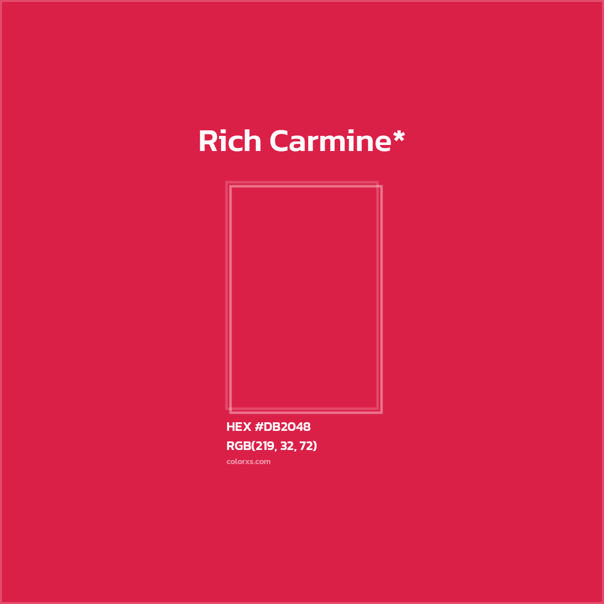 HEX #DB2048 Color Name, Color Code, Palettes, Similar Paints, Images
