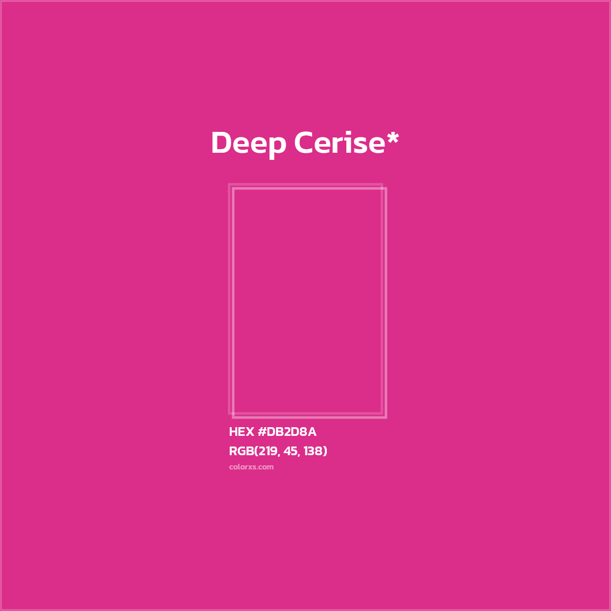 HEX #DB2D8A Color Name, Color Code, Palettes, Similar Paints, Images