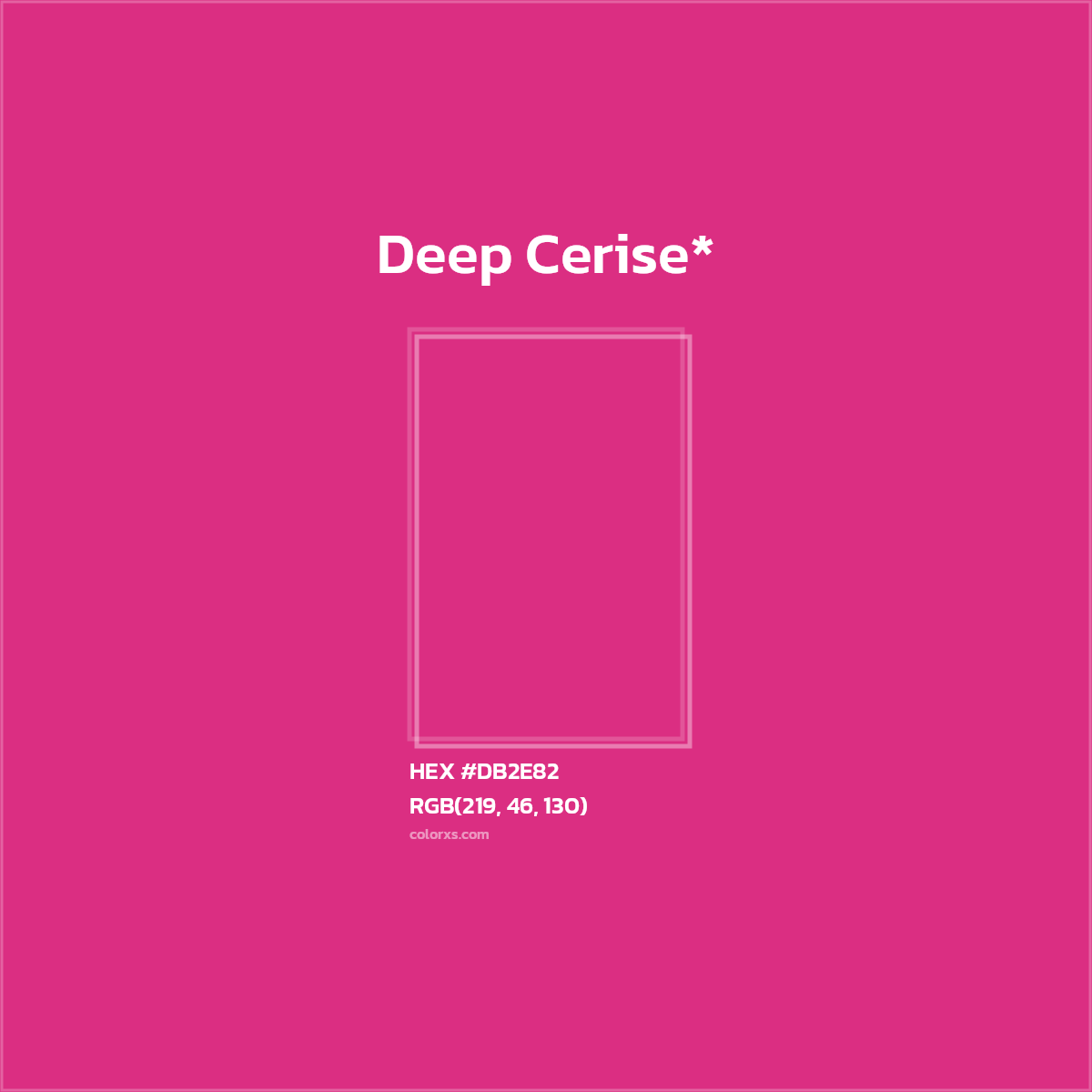 HEX #DB2E82 Color Name, Color Code, Palettes, Similar Paints, Images