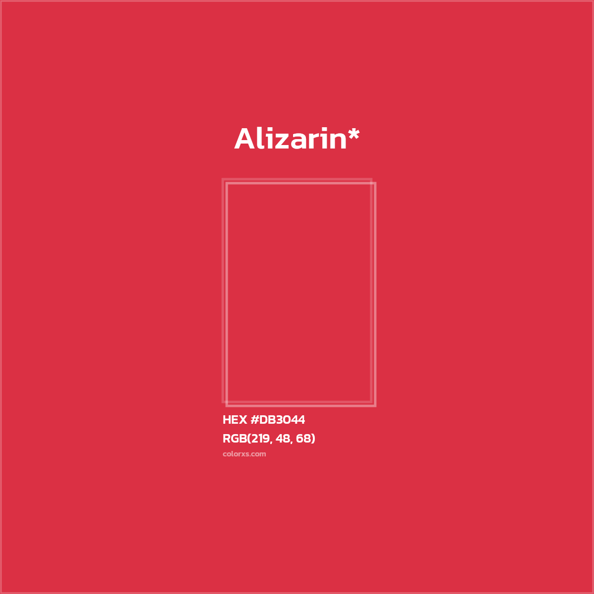 HEX #DB3044 Color Name, Color Code, Palettes, Similar Paints, Images