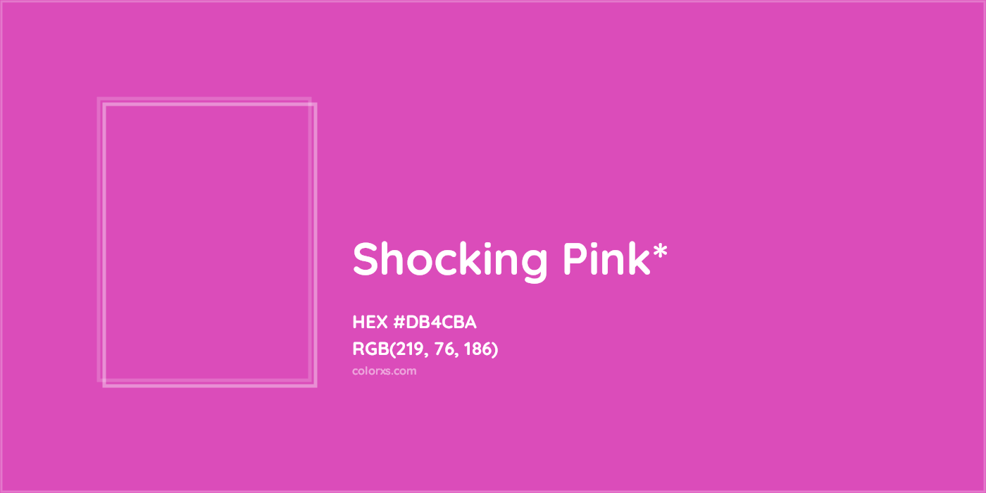 HEX #DB4CBA Color Name, Color Code, Palettes, Similar Paints, Images