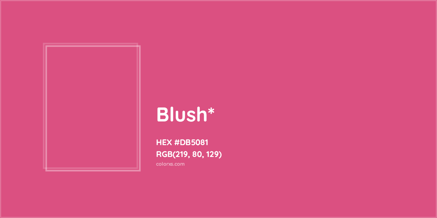 HEX #DB5081 Color Name, Color Code, Palettes, Similar Paints, Images