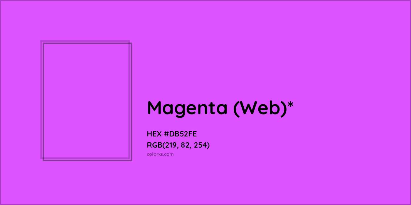 HEX #DB52FE Color Name, Color Code, Palettes, Similar Paints, Images