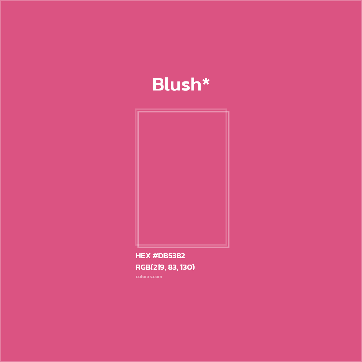 HEX #DB5382 Color Name, Color Code, Palettes, Similar Paints, Images