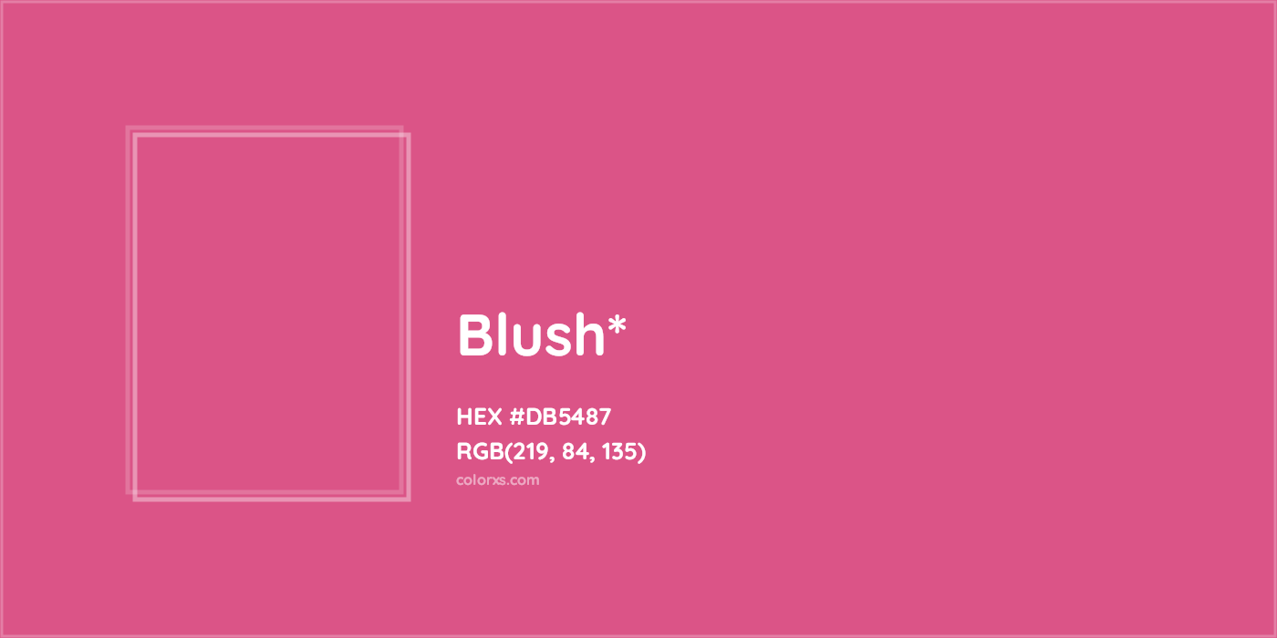 HEX #DB5487 Color Name, Color Code, Palettes, Similar Paints, Images