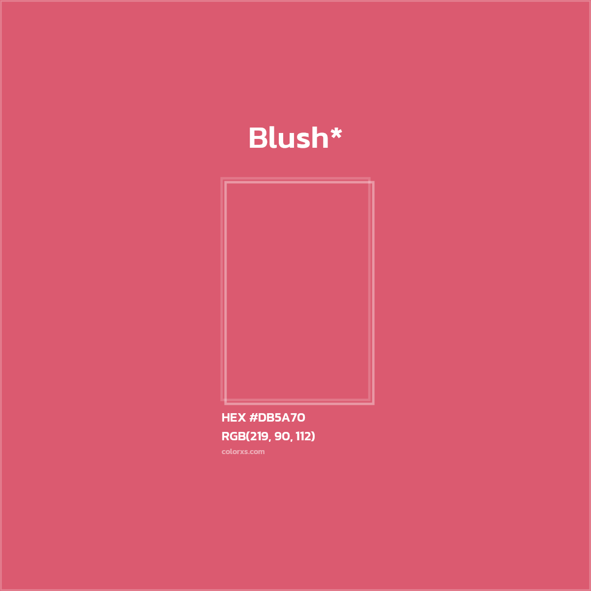 HEX #DB5A70 Color Name, Color Code, Palettes, Similar Paints, Images
