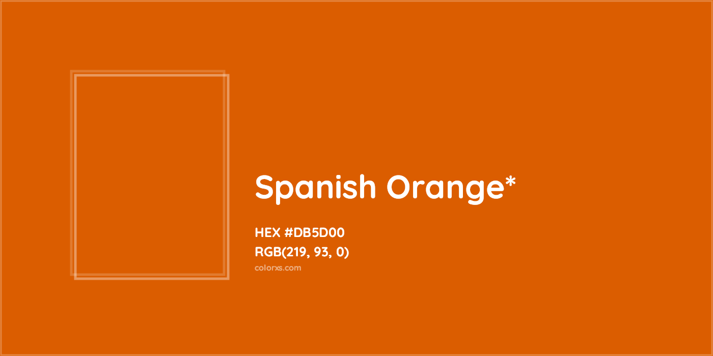 HEX #DB5D00 Color Name, Color Code, Palettes, Similar Paints, Images