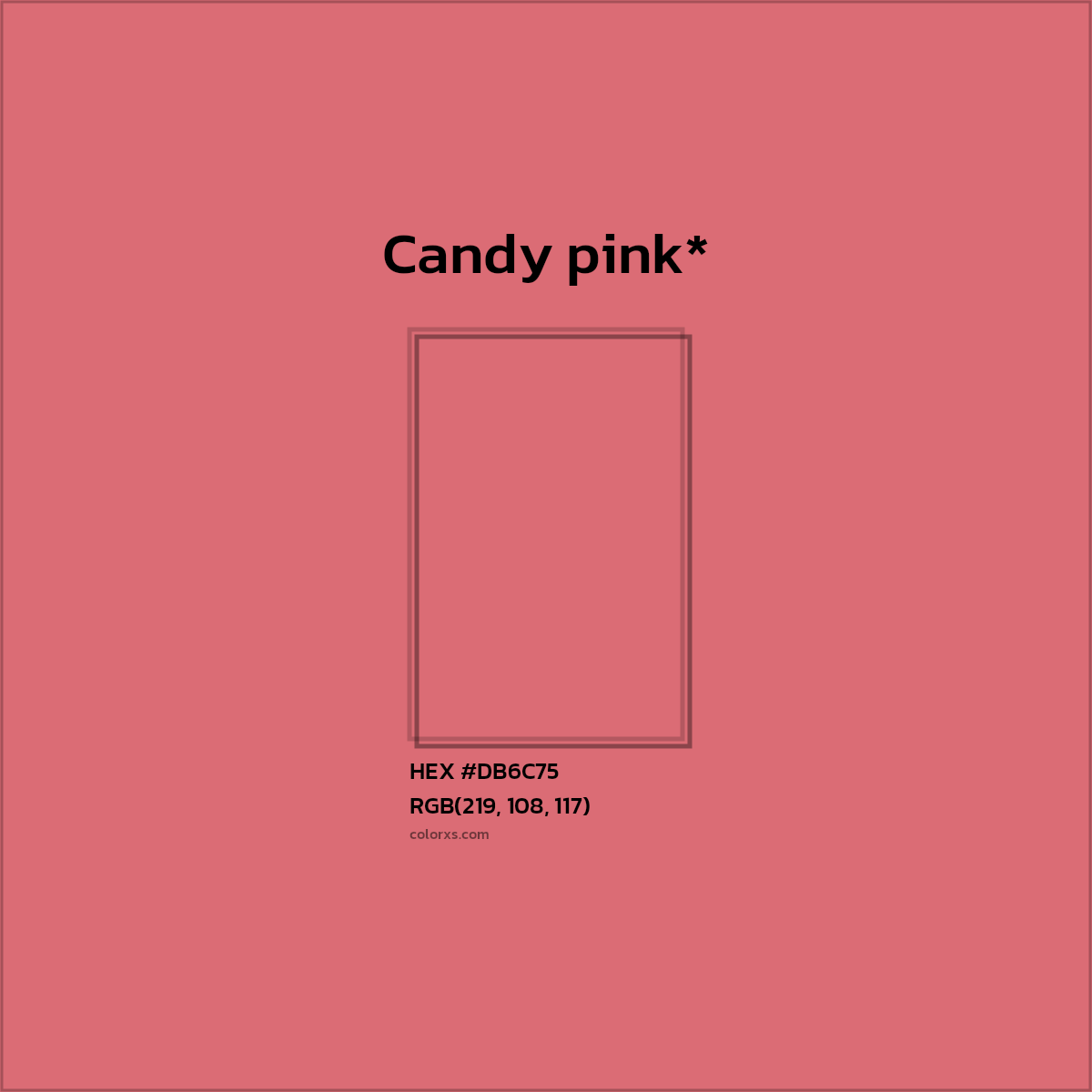 HEX #DB6C75 Color Name, Color Code, Palettes, Similar Paints, Images
