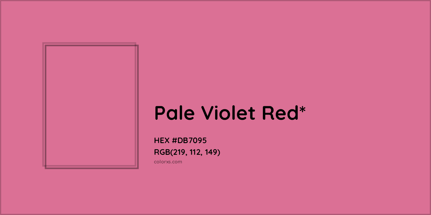 HEX #DB7095 Color Name, Color Code, Palettes, Similar Paints, Images