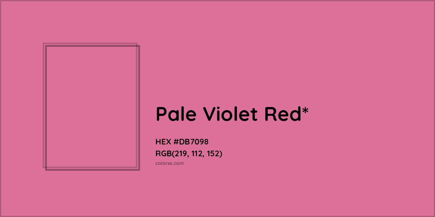 HEX #DB7098 Color Name, Color Code, Palettes, Similar Paints, Images