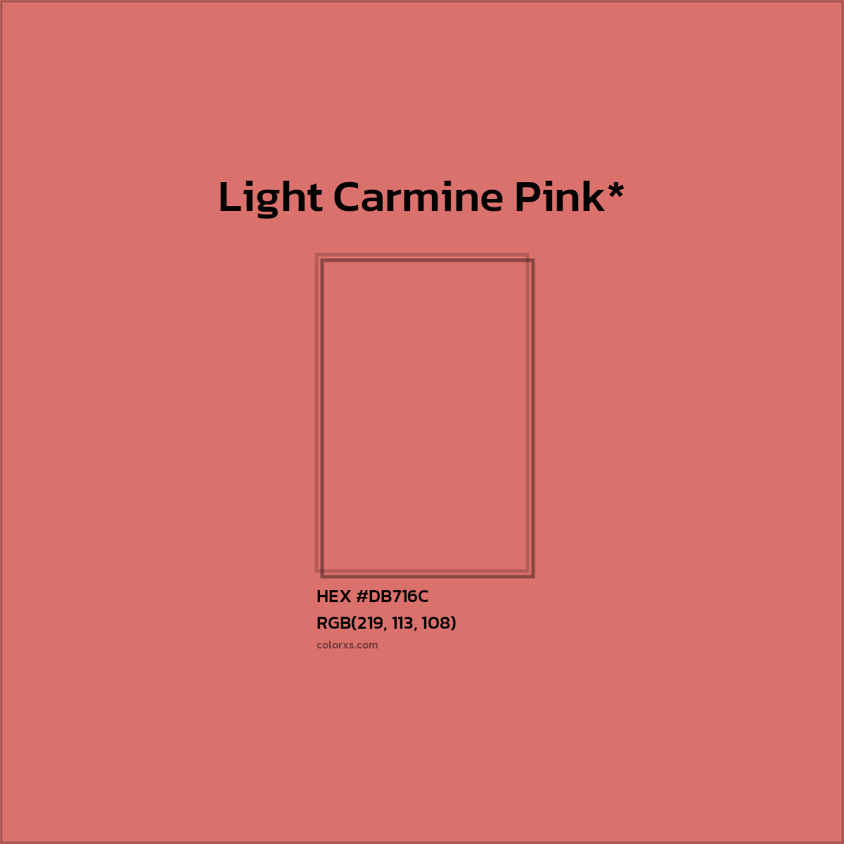 HEX #DB716C Color Name, Color Code, Palettes, Similar Paints, Images