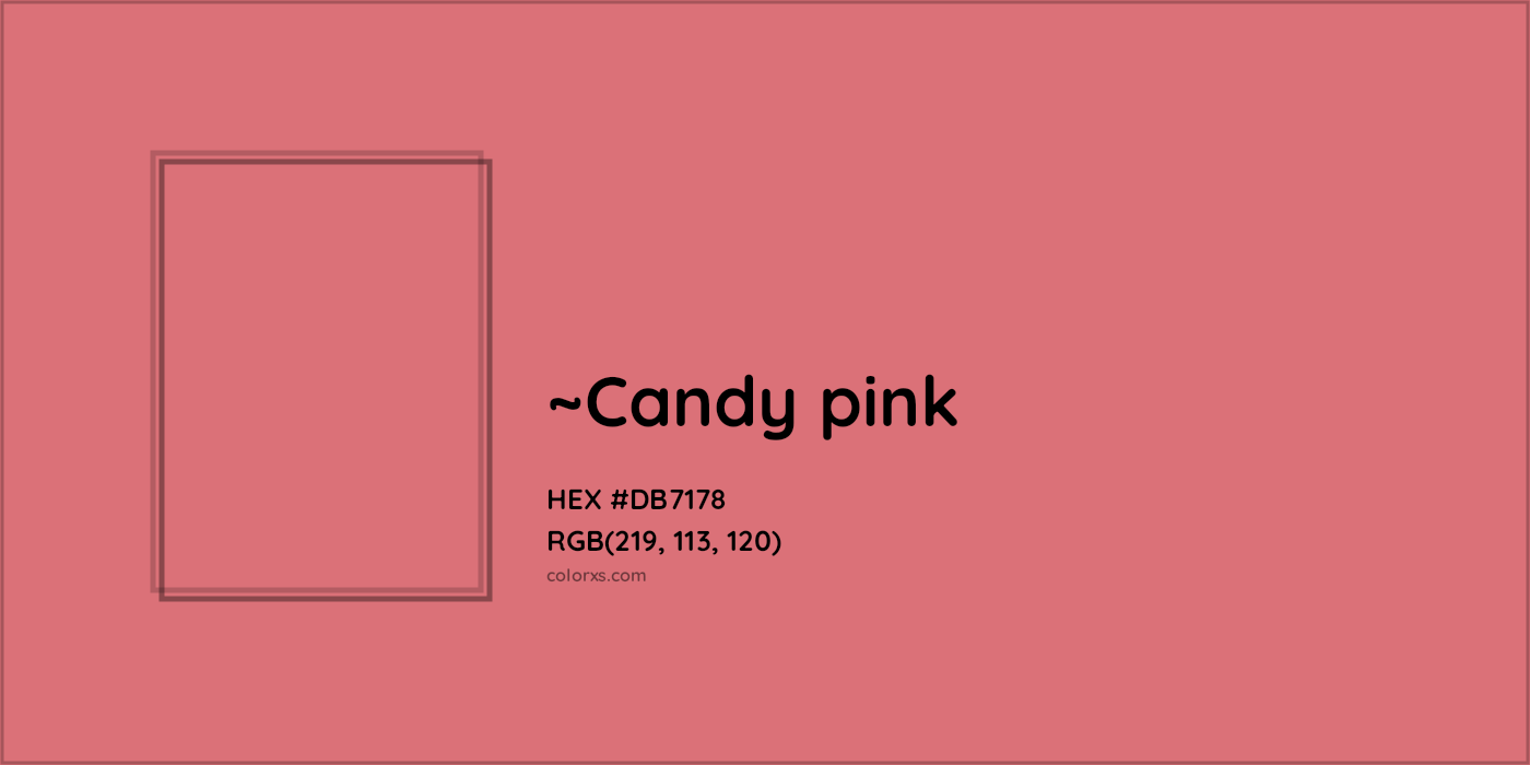 HEX #DB7178 Color Name, Color Code, Palettes, Similar Paints, Images