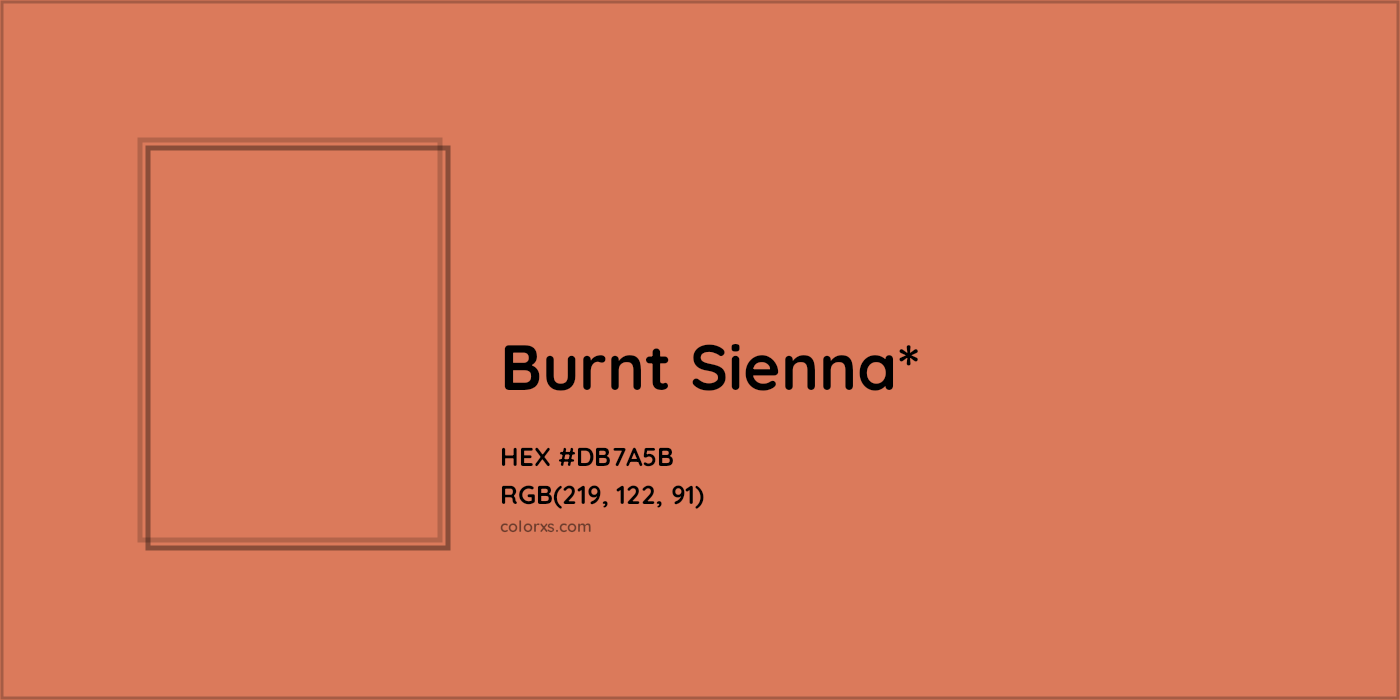 HEX #DB7A5B Color Name, Color Code, Palettes, Similar Paints, Images