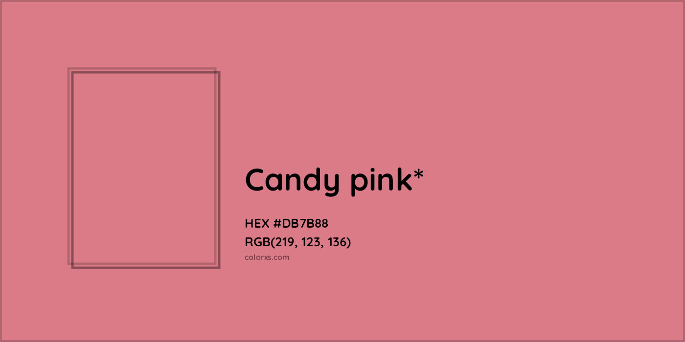 HEX #DB7B88 Color Name, Color Code, Palettes, Similar Paints, Images