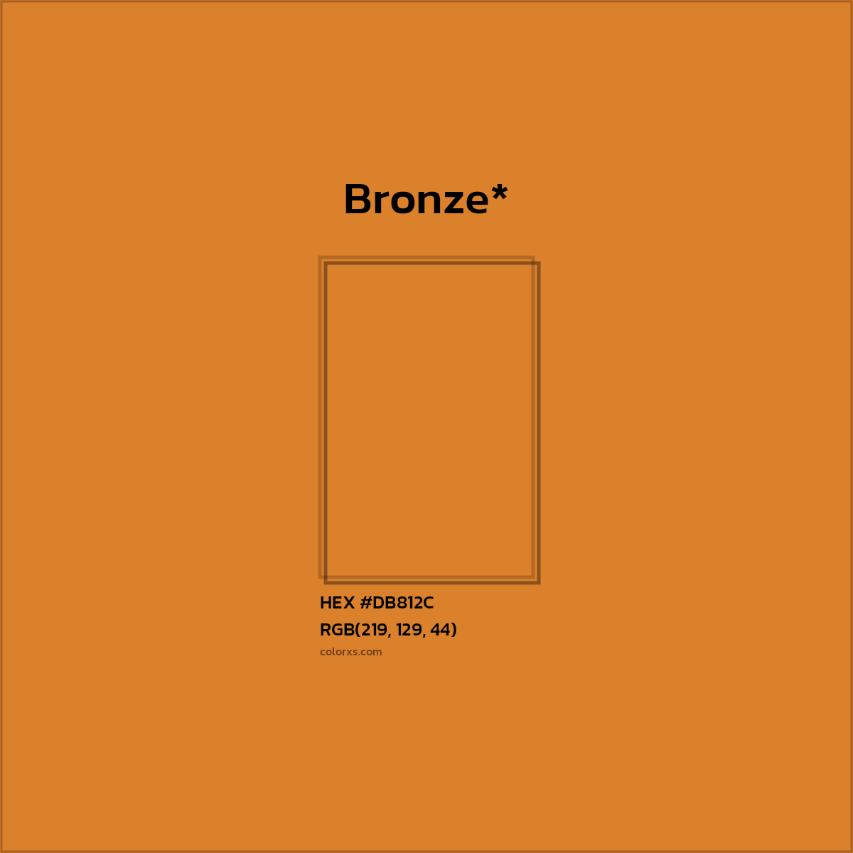 HEX #DB812C Color Name, Color Code, Palettes, Similar Paints, Images