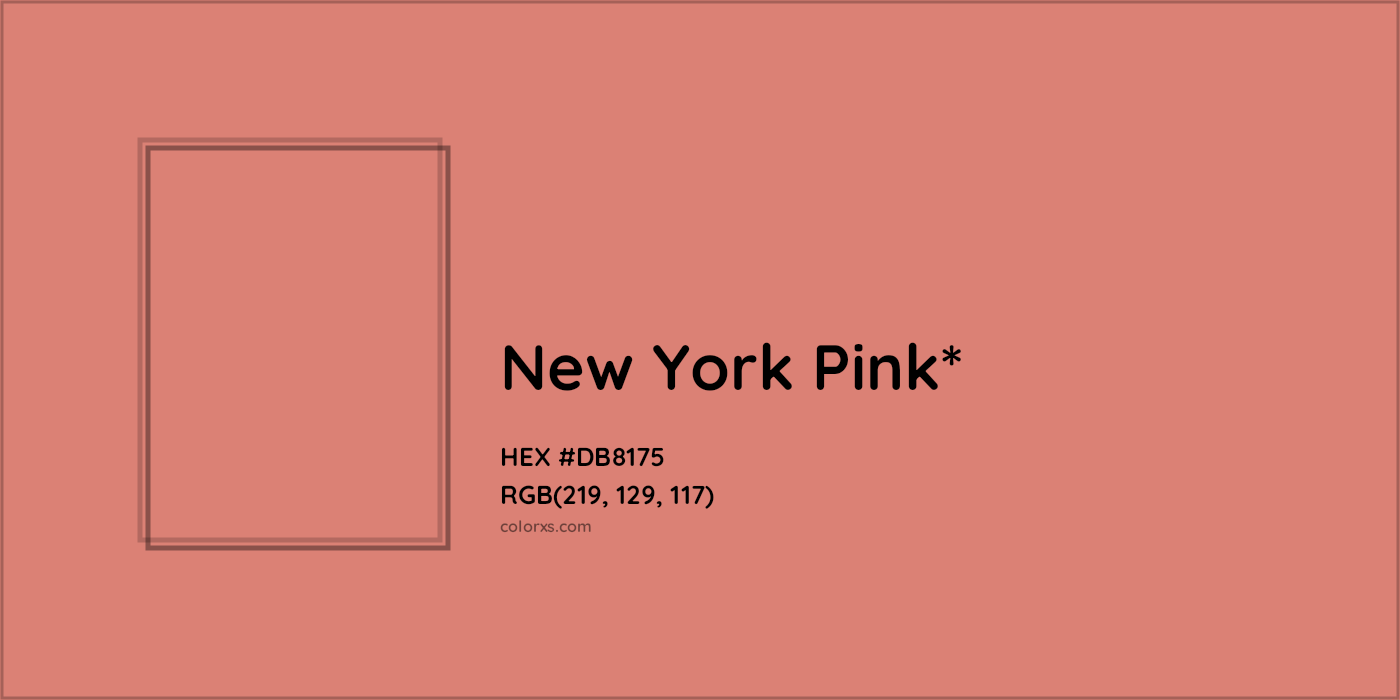 HEX #DB8175 Color Name, Color Code, Palettes, Similar Paints, Images