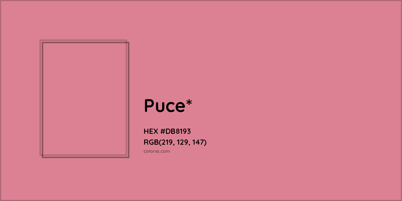HEX #DB8193 Color Name, Color Code, Palettes, Similar Paints, Images