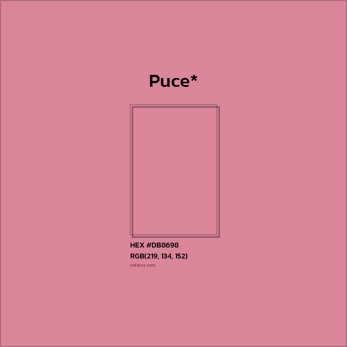 HEX #DB8698 Color Name, Color Code, Palettes, Similar Paints, Images