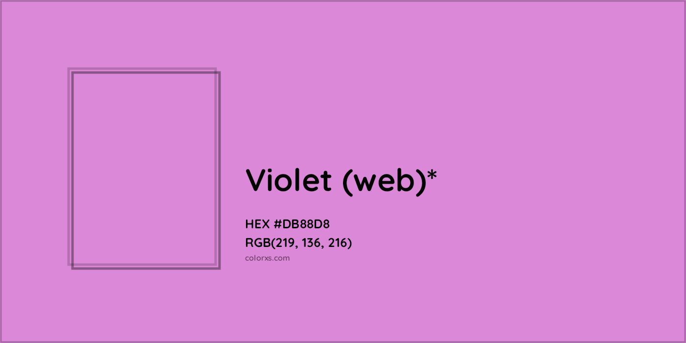 HEX #DB88D8 Color Name, Color Code, Palettes, Similar Paints, Images
