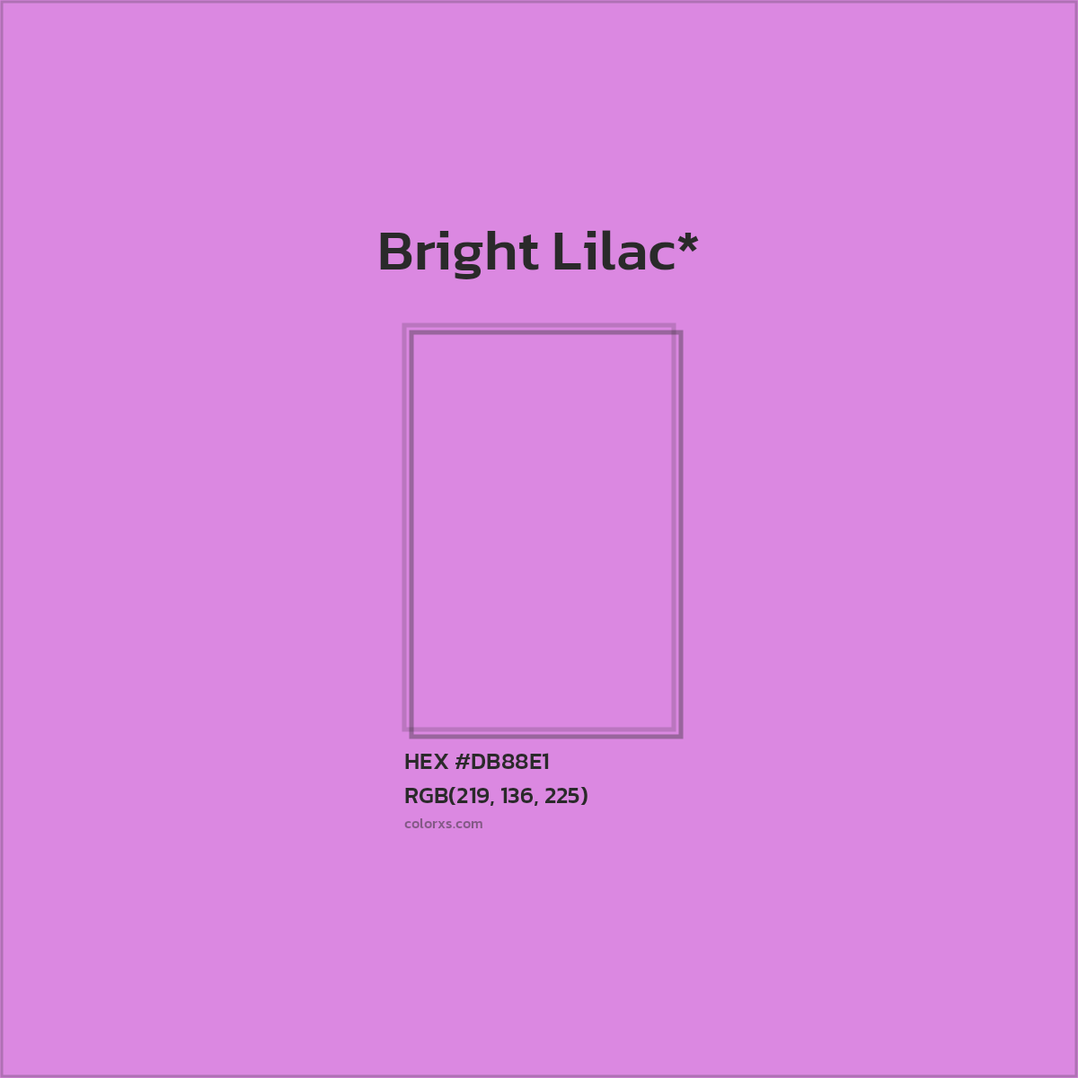 HEX #DB88E1 Color Name, Color Code, Palettes, Similar Paints, Images