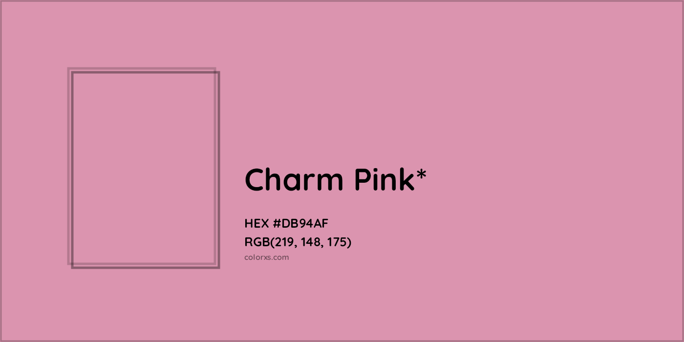 HEX #DB94AF Color Name, Color Code, Palettes, Similar Paints, Images