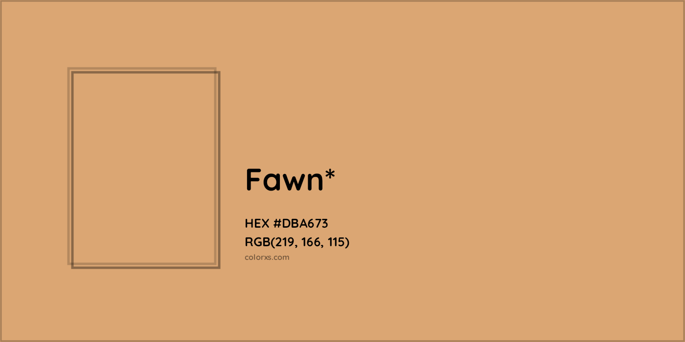 HEX #DBA673 Color Name, Color Code, Palettes, Similar Paints, Images