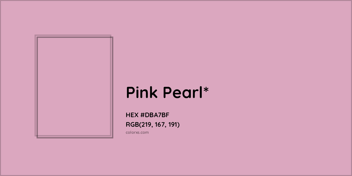HEX #DBA7BF Color Name, Color Code, Palettes, Similar Paints, Images