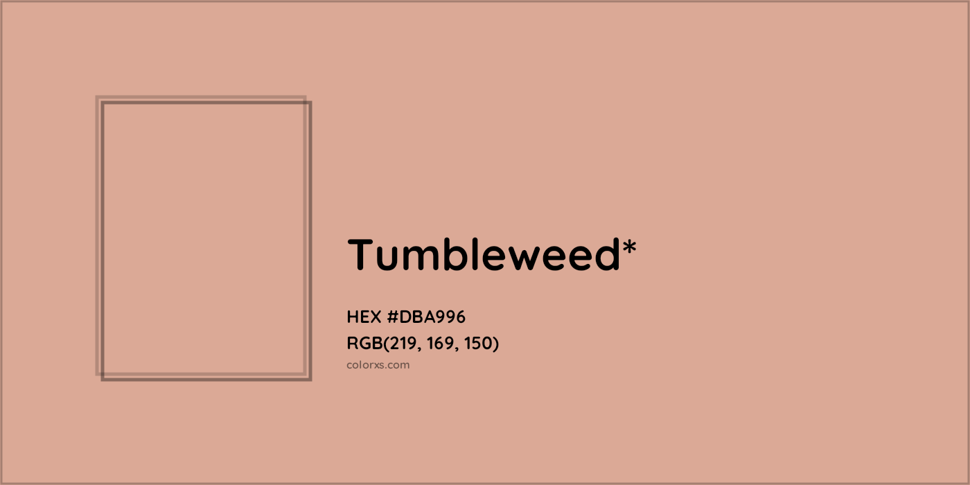 HEX #DBA996 Color Name, Color Code, Palettes, Similar Paints, Images