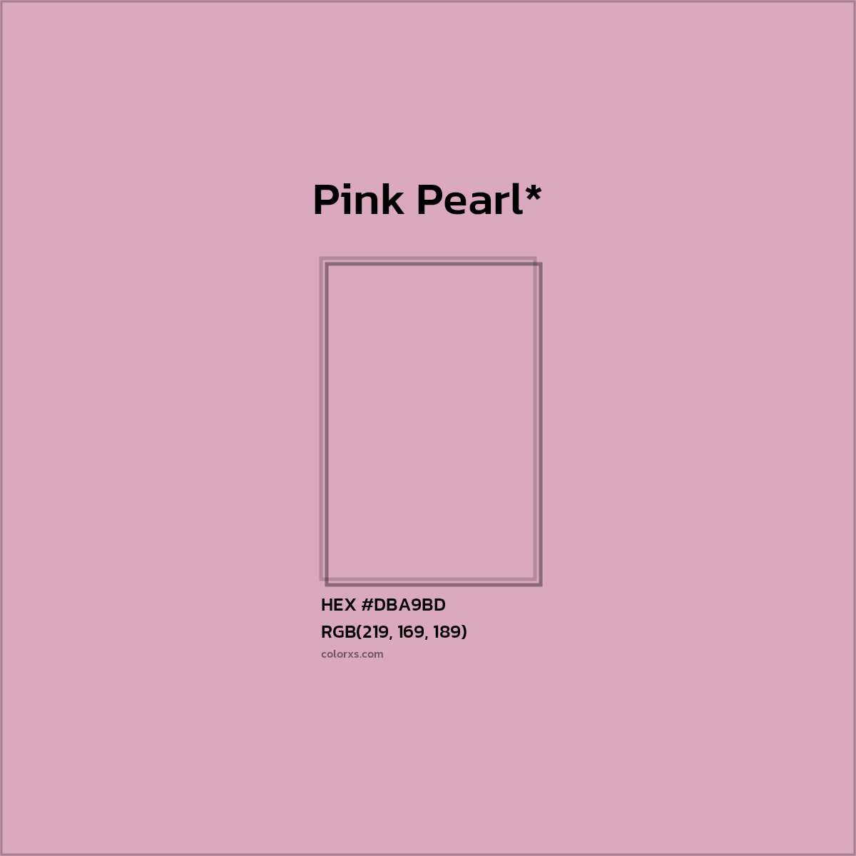 HEX #DBA9BD Color Name, Color Code, Palettes, Similar Paints, Images