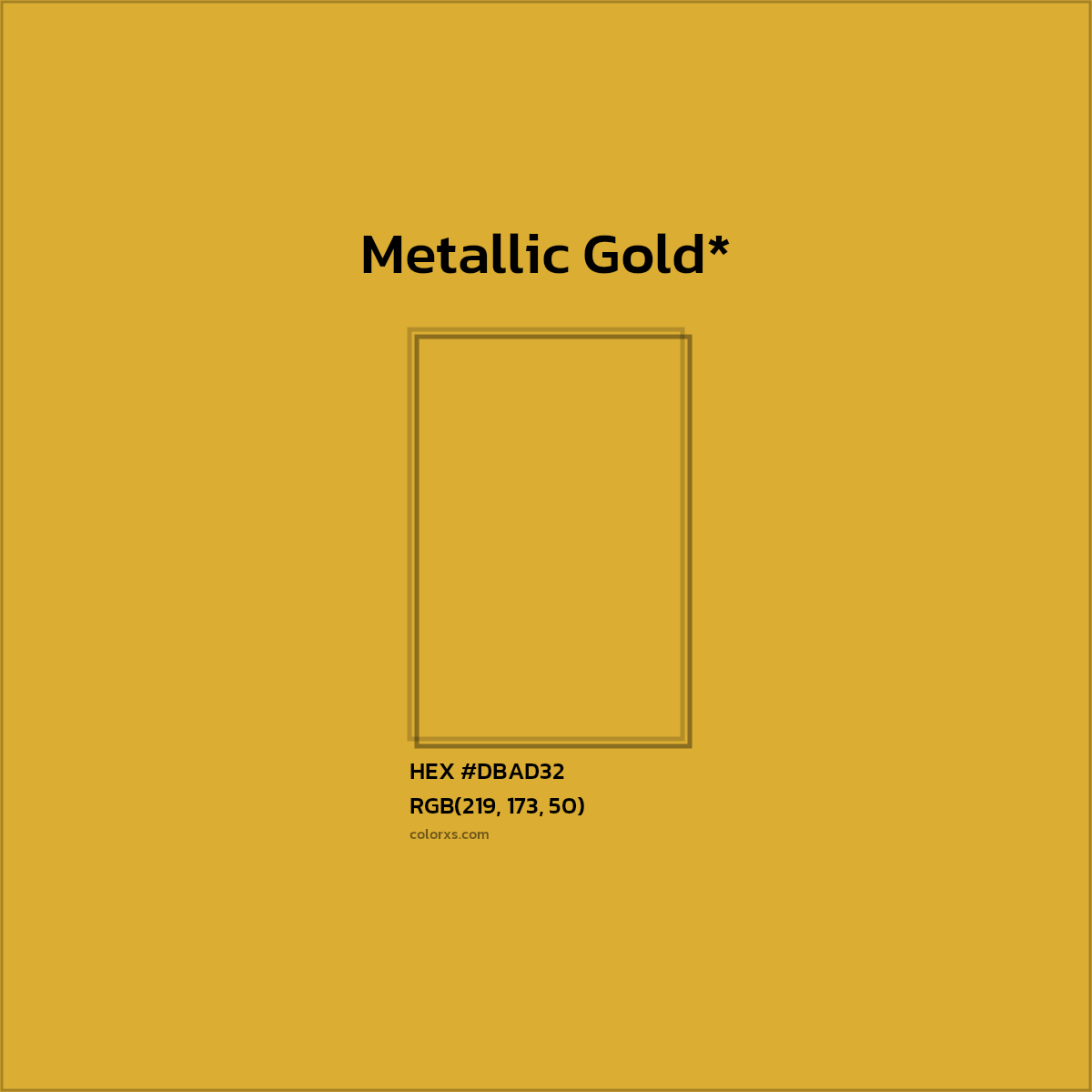 HEX #DBAD32 Color Name, Color Code, Palettes, Similar Paints, Images